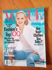 Vintage Vogue Magazine April 1998 Amber Valletta cover