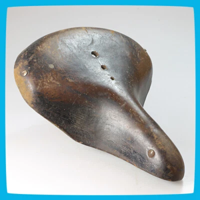 Assento selim suspensão mola bicicleta bicicleta couro marrom russo UKRAINA - Imagem 1 de 4