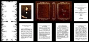 MASSSTAB 1:12 MINIATURBUCH EINE URLAUBSROMANZE CHARLES DICKENS PUPPENHAUS MASSSTAB - Bild 1 von 1