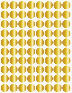 Pegatinas de puntos dorados en varios tamaños (8 mm-38 mm) etiqueta de código de color en 15 hojas - Imagen 1 de 22