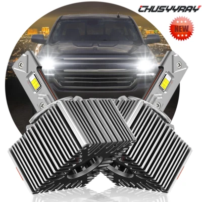 D5S D5R LED 车头灯灯泡 38000LM 适用于雪佛兰索罗德 1500 2016 2017 2018 — 第 1/4 张图片