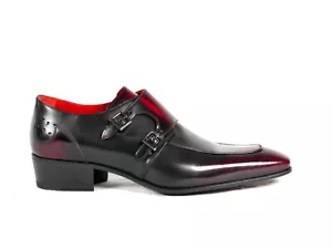 Jeffery-West Italian MAINLINE Anderson 'WILD ONE' Burgundy Monk Shoe RRP £425 - Picture 1 of 6