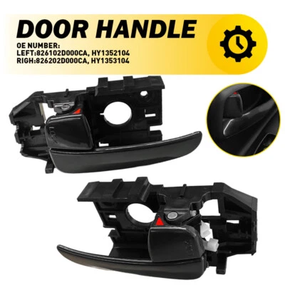 2x Conjunto de Maçaneta de Porta Frontal L+R Interna Para Hyundai Elantra GLS GT Limited 01-06 - Imagem 1 de 4