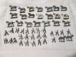Vintage Napoleonic Wars Mounted Cavalry Lead Toy Soldiers - Picture 1 of 10