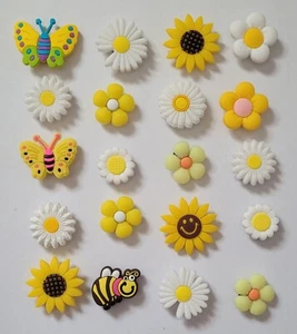 20 pcs. Flowers Shoe charms for crocs shoes - Picture 1 of 1