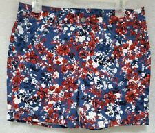 Bandolino Womens Shorts Harborside Overcast Floral Amy 5 Pocket Size 12
