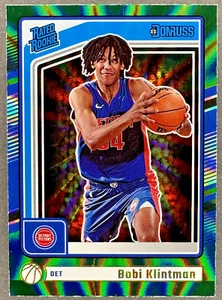 Láser verde Bobi Klintman (RC) 2024-25 Donruss clasificación novato #207 - pistones - Imagen 1 de 2