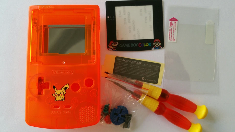 HOUSING GAMEBOY COLOR MARIO NEW CLEAR ORANGE NEW - Image 1 of 1