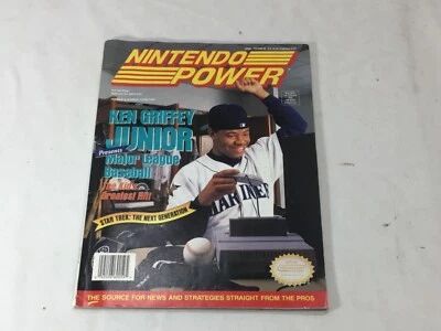 April 1994 Nintendo Power Magazine Ken Griffey Jr Cover Complete & Poster Cards - Image 1 of 4