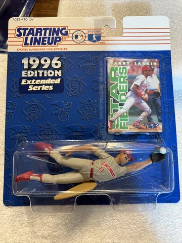 Cincinnati Reds Barry Larkin 1996 MLB Extended Series Starting Lineup Figure Cover