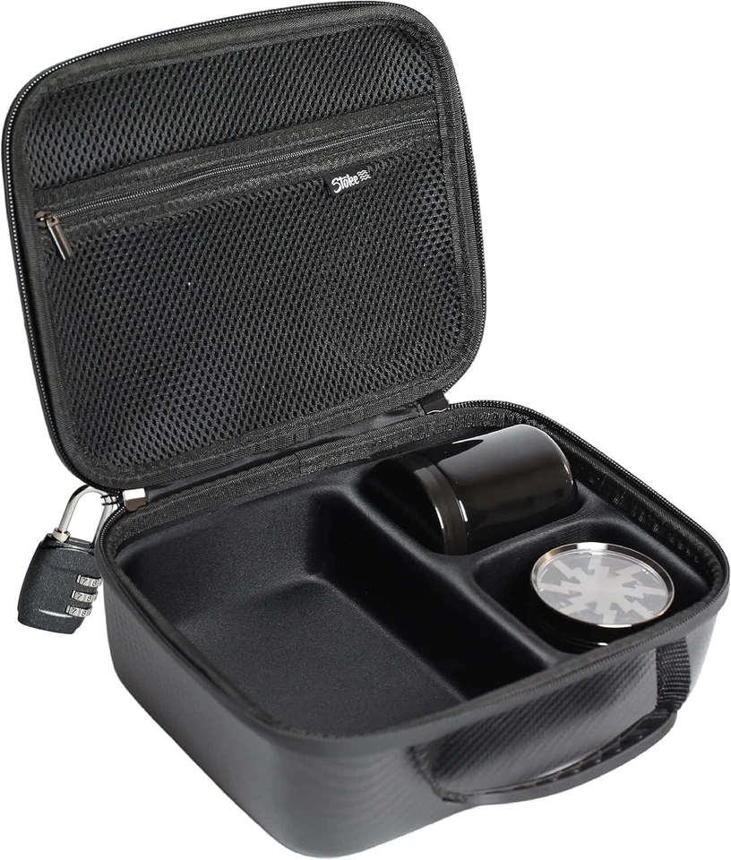 Stoke Smell Proof Bag with Combination Lock - Includes Glass Stash Jar 9x8 - Image 1 of 1