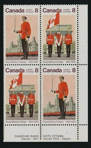 1976 Canada SC# 693a LR Royal Military College Cent. Plate Block M-NH Lot# 2676d - Picture 1 of 1