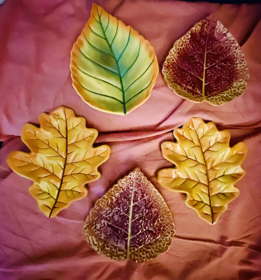 Platos de cosecha colgantes de Boston Warehouse Trading Corp 2004 lote de 5 Foto 1 de 4