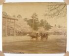 Ręcznie przyciemniana fotografia albumu japońskiego "Kwiaty wiśni Mukojima" 8x10 ~1890