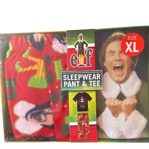Nuevo con etiquetas Elf (película) "¡Lo conozco!" Nuevo en caja Ropa de dormir Conjunto de pantalón y camiseta para hombre Talla XL - Imagen 1 de 4