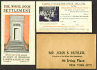 White Door Settlement Fund Raising mailing 1906 NYC