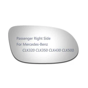Espejo de cristal para Mercedes-Benz CLK SL SLK lado del pasajero derecho + vista adhesiva - Imagen 1 de 11