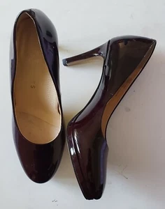 Ukies decolte donna tacco EU 37 6 bordeaux vernice pelle tecnologia nanoGel - Foto 1 di 5