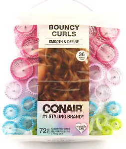 CONAIR ASSORTED SIZE BRUSH HAIR ROLLERS - 36 PCS. (61146) - Picture 1 of 4