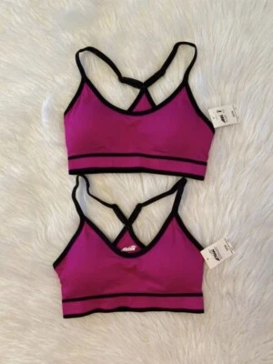 Avia Sports Bra Womens Size Small Pink Seamless Low Impact Bundle Lot Of 2 - Image 1 of 4