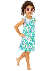 NWT LILLY PULITZER SIZE 10 LITTLE LILLY SHIFT DRESS *JUST A PINCH* RESORT WHITE - Picture 1 of 4