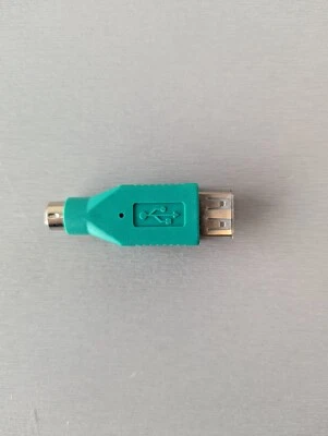 USB Type A Female to Mini DIN 6 Pin Male Adapter PC PS/2 - Image 1 of 3