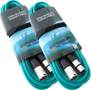 Cable de micrófono keepdrum 6m MC-001XX GR XLR verde - Imagen 1 de 4
