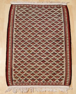 Kurdischer Senneh Teppich Serendest Region kleiner handgewebter Teppich 2 Fuß 11 Zoll x 2 Fuß 2 Zoll - Bild 1 von 4