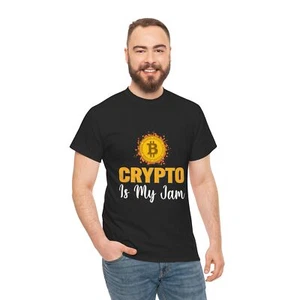 Crypto is my JAM Men's Shirt, Bitcoin T-Shirt Crypto, BTC Trader T-shirt - Picture 1 of 6