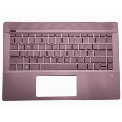 For HP Pavilion 14 14-CE TPN-Q207 Laptop Backlit Keyboard Palmrest Upper Case - Image 1 of 2