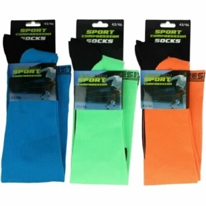 Mens Resist Tech Colourful Knee High Sport Compression Socks 720042 - Picture 1 of 3