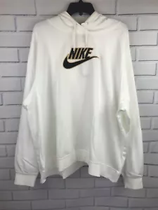 WOMEN'S NIKE SPORTSWEAR FLEECE PULLOVER HOODIE SZ 3X DM9229-100 - Picture 1 of 7