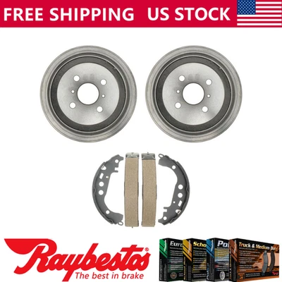 Rear Kit Brake Drums & Brake Shoes For 2002-2003 Toyota Prius - Raybestos - Image 1 of 4
