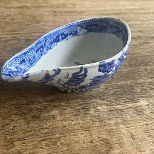 Mid 19th Century Staffordshire Willow Pattern Pap Boat, Good Condition - Picture 1 of 6