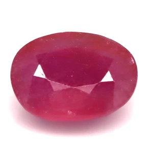 3.38 CT. Heated Red Ruby Madagascar Oval 9 x 11 MM. - Picture 1 of 4