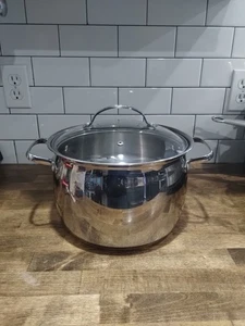 Belgique Edelstahl 8 Quart Suppentopf - Kupferboden 10659 mit anderem Deckel - Bild 1 von 7