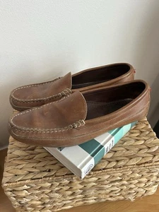 Allen Edmonds Interstate 90 Loafers 12B Brown Leather Driving Shoes - Picture 1 of 9