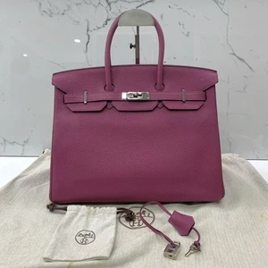 Hermes Birkin 35 Togo Bag PHW Pink - Picture 1 of 10