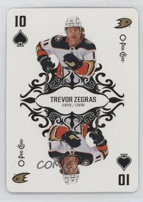 2023-24 O-Pee-Chee Playing Cards Trevor Zegras #10S - Image 1 of 2