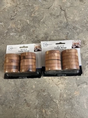 (2) Paquete de 12 discos de cedro natural Mainstays protegen las prendas de polillas y moho Foto 1 de 4