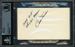 Cesar Tovar Autographed 3x5 Index Card Minnesota Twins Beckett BAS #18281334 - Picture 1 of 2