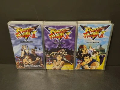 Street Fighter II 2 Vintage VHS Volume 4 6 8  Manga Video Capcom Lot Bundle GC  - Image 1 of 4