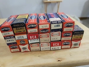 Lot of 20 Tubes In Boxes. Not Tested. See Photos. Lot M - Picture 1 of 5
