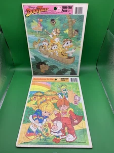 Lot Of 2 Golden Frame-Tray Puzzles Rainbow Brite And Duck Tales - Picture 1 of 22