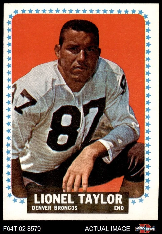 1964 Topps #64 Lionel Taylor Broncos SHORT-PRINT New Mexico Highlands 6 - EX/MT - Image 1 of 1