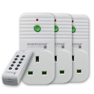 Pack de 3 prises intelligentes Energenie 3000W blanc - Photo 1/1