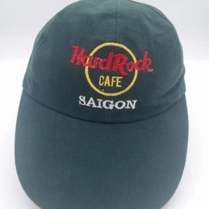 Rare Vintage Hard Rock Cafe Saigon Adjustable Cap Green Embroidered - Bild 1 von 6