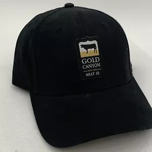 Cappello Gold Canyon Meat Company nero cinturino schiena trifoglio forniture alimentari - Foto 1 di 5