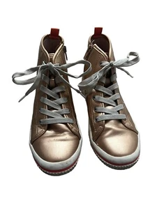 Thereabouts Girls Rose Gold High Top Shoes Sneakers Chuck Size: 4 - Picture 1 of 8
