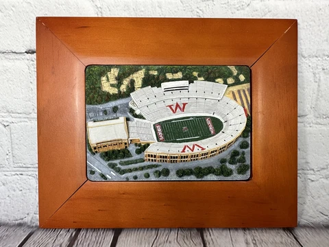 Wisconsin Badgers Camp Randall Stadium Wall Hanging 7” x 8 3/4” 3-D Plaque VGC! Cover